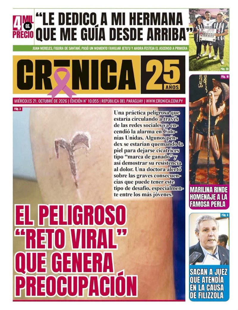 📰diarios de hoy miércoles , 21 de Octubre del 2026 es presentado por el Abog. Rolando Barrio (imagen 5)