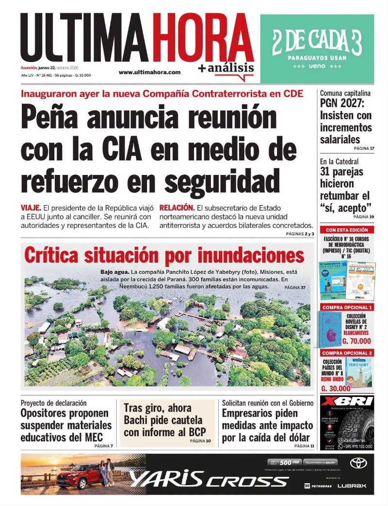 Tapas de 📰diarios de hoy jueves , 22 de Octubre del 2026 (imagen 3)