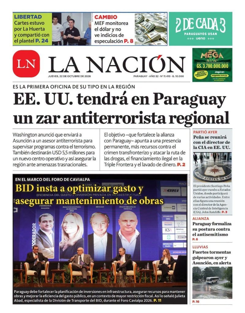 Tapas de 📰diarios de hoy jueves , 22 de Octubre del 2026 (imagen 4)