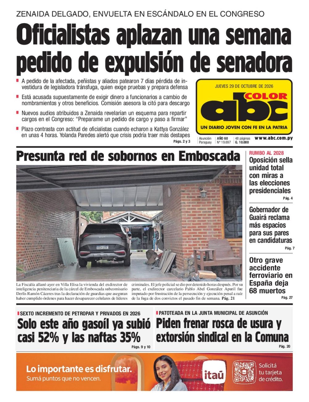 Portada del 29/10/2026
