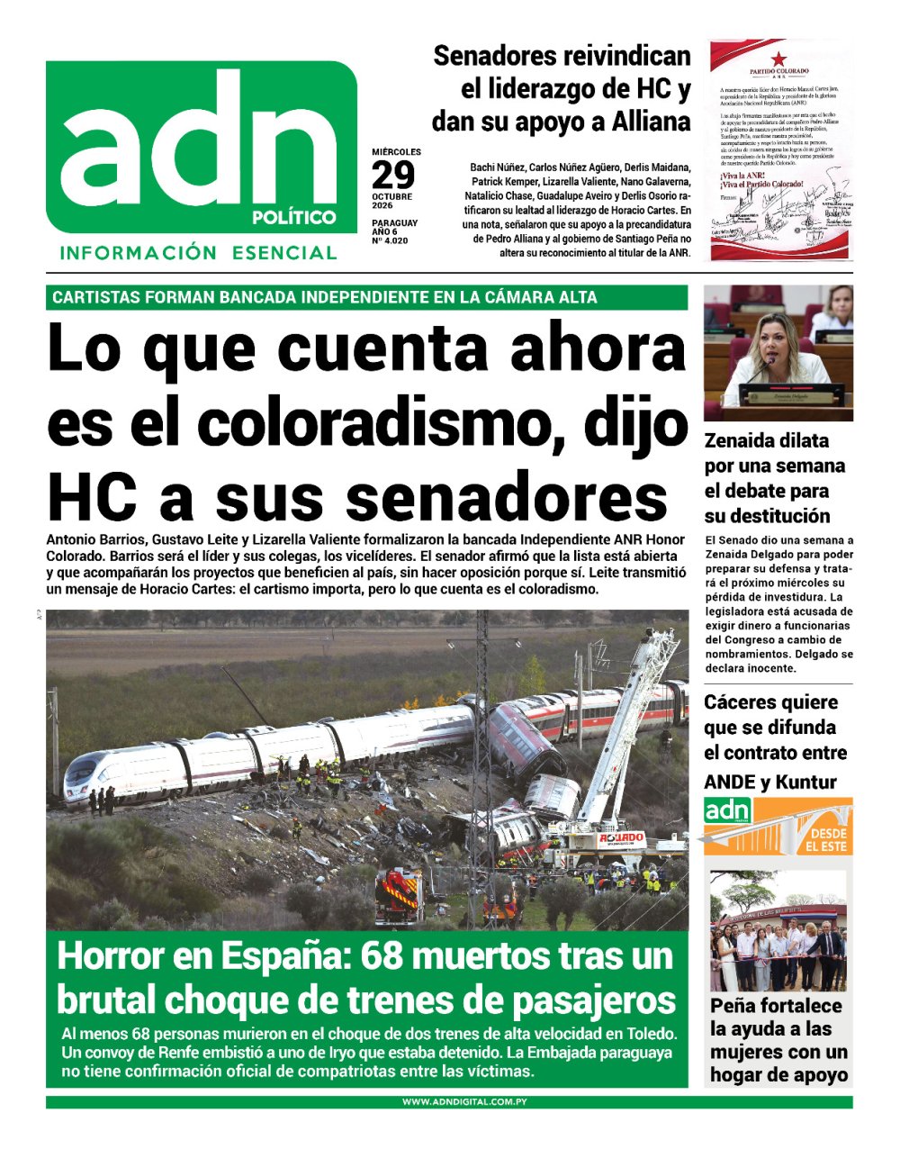 Portada del 29/10/2026
