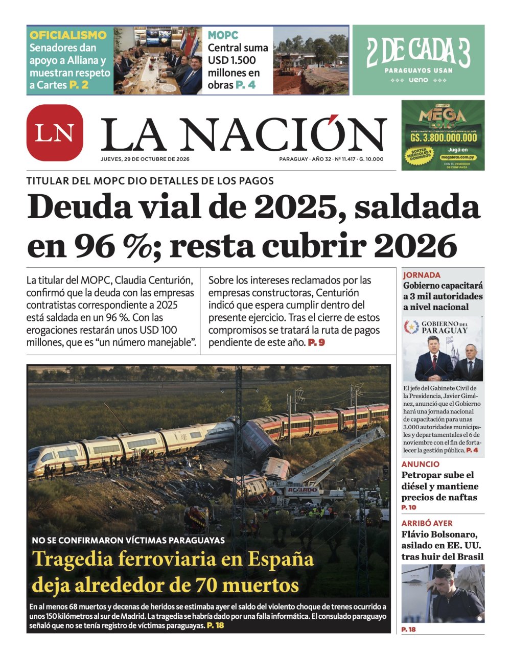 Portada del 29/10/2026