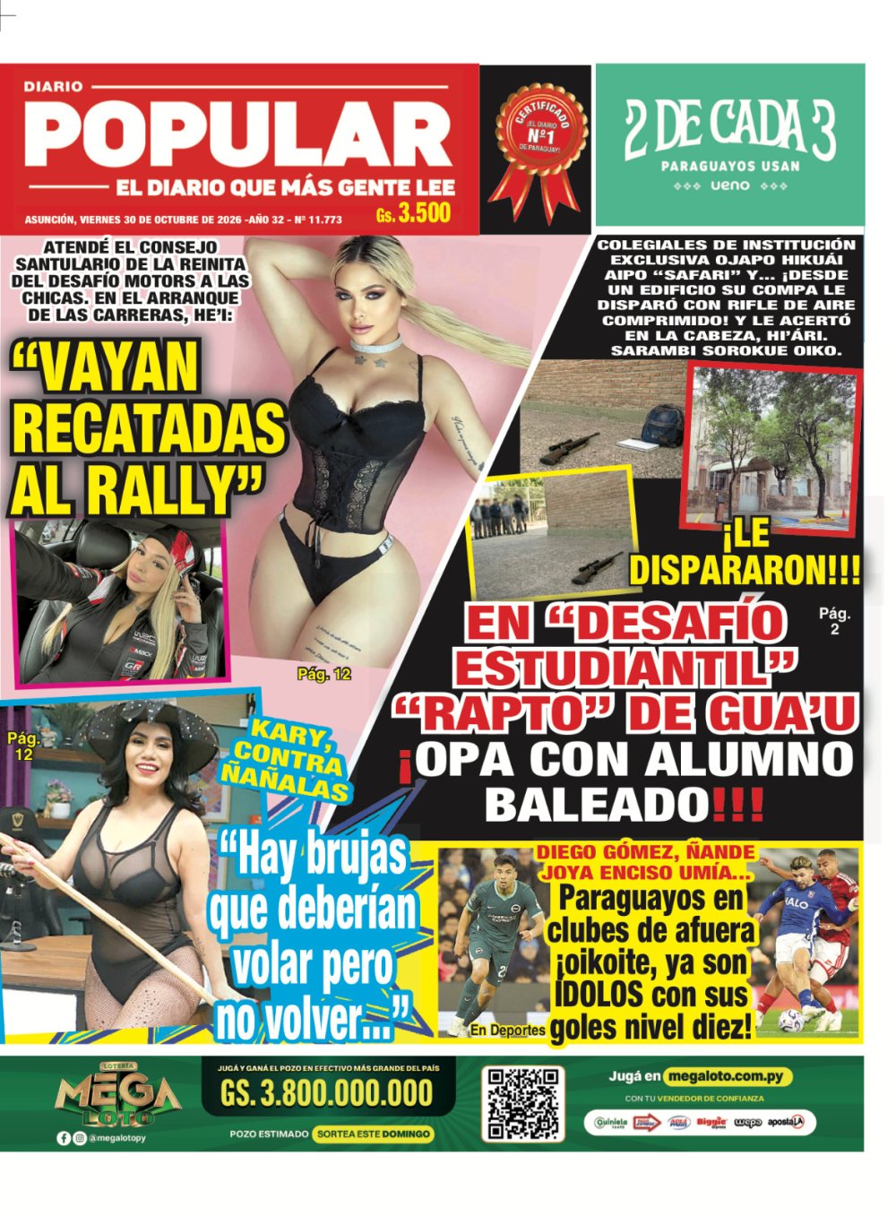 Portada del 30/10/2026